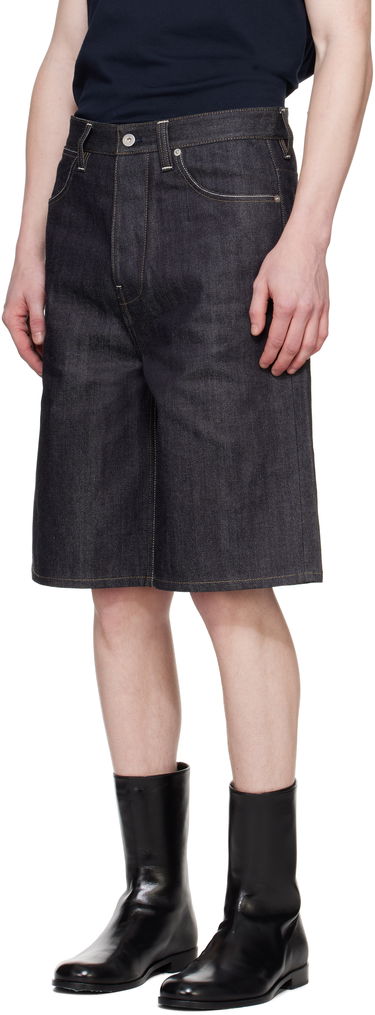 Къси панталони Jil Sander Jil Sander Raw Denim Shorts Синьо | J23KA0110_J45041, 3