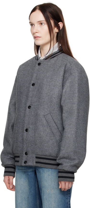 Яке бомбър A.P.C. Wool Bomber Jacket Сиво | WVBEB-M02974, 3