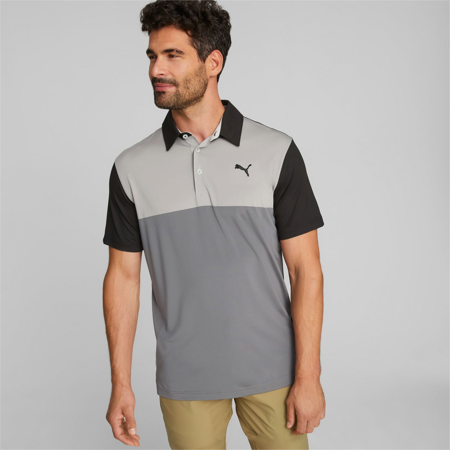 Поло тениска Puma Cloudspun Colourblock Golf Polo Shirt Многоцветен | 537448_01, 1