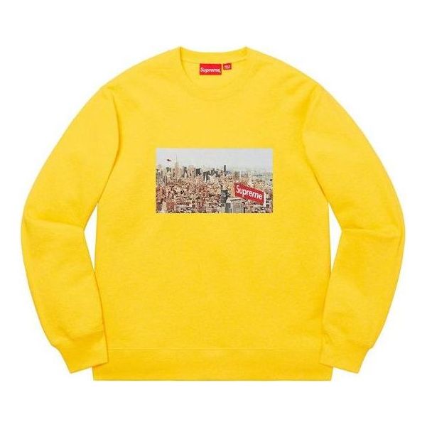 Пуловер Supreme Aerial City View Graphic Sweatshirt Жълто | SUP-FW20-274