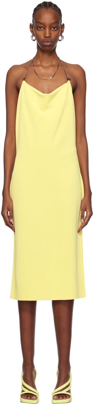 Pокля Bottega Veneta Chain Midi Dress Жълто | 773543 V3O30, 0