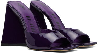 Аксесоари The Attico Attico Devon Patent Leather Heeled Mules Лилаво | 241WS000 L002, 3