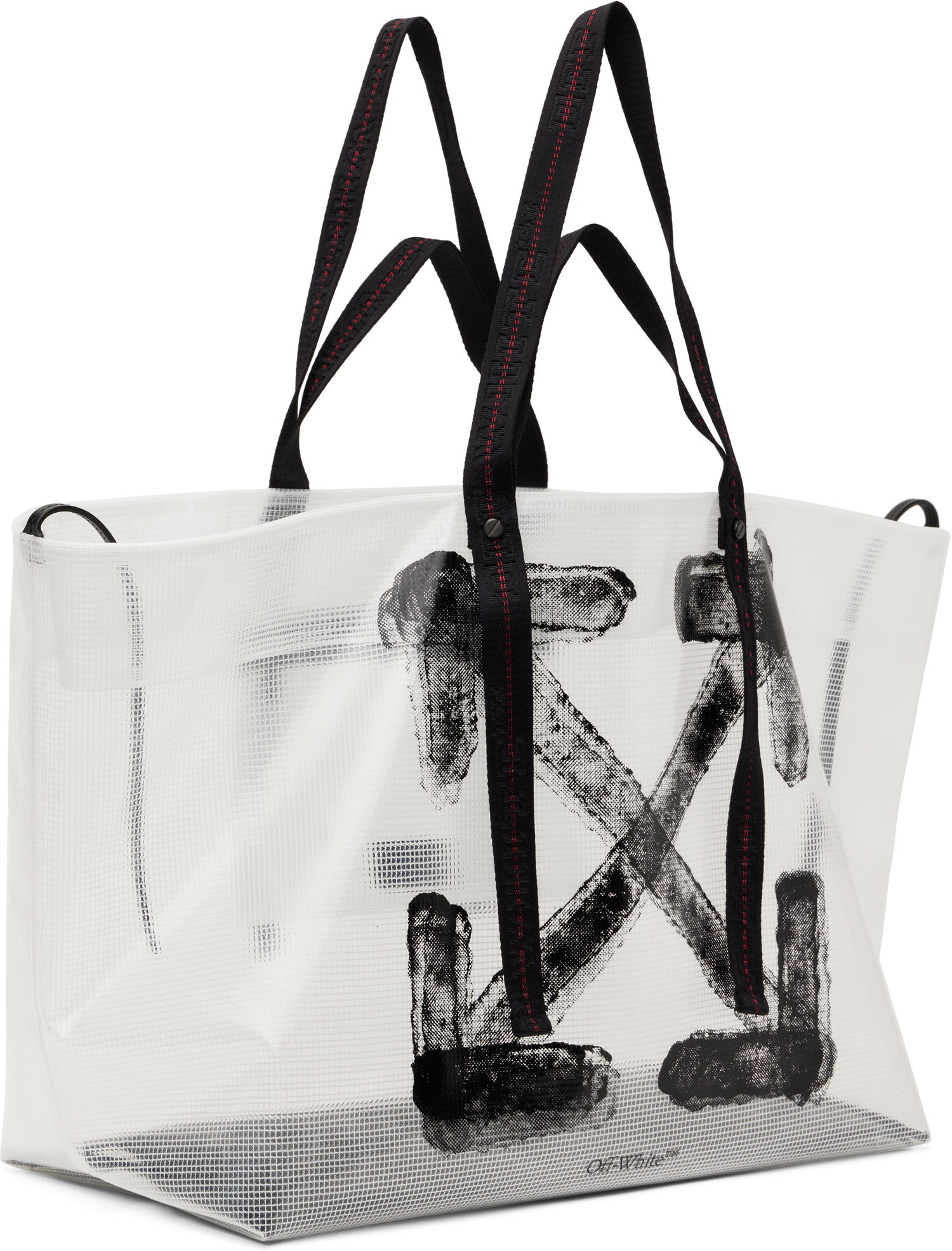 Голяма пазарска чанта Off-White Off-White Ripstop Day Off Tote Bag Бяло | OMNA20KS25FAB0017910, 1