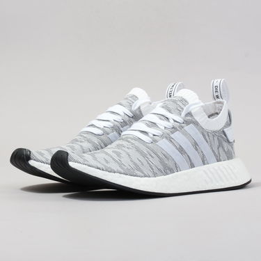 Кецове и обувки adidas Originals NMD_R2 Primeknit "Running White" Сиво | BY9410, 1