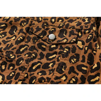 Яке BAPE Bape Leopard Trucker Jacket Кафяво | 001LJG801015X, 1