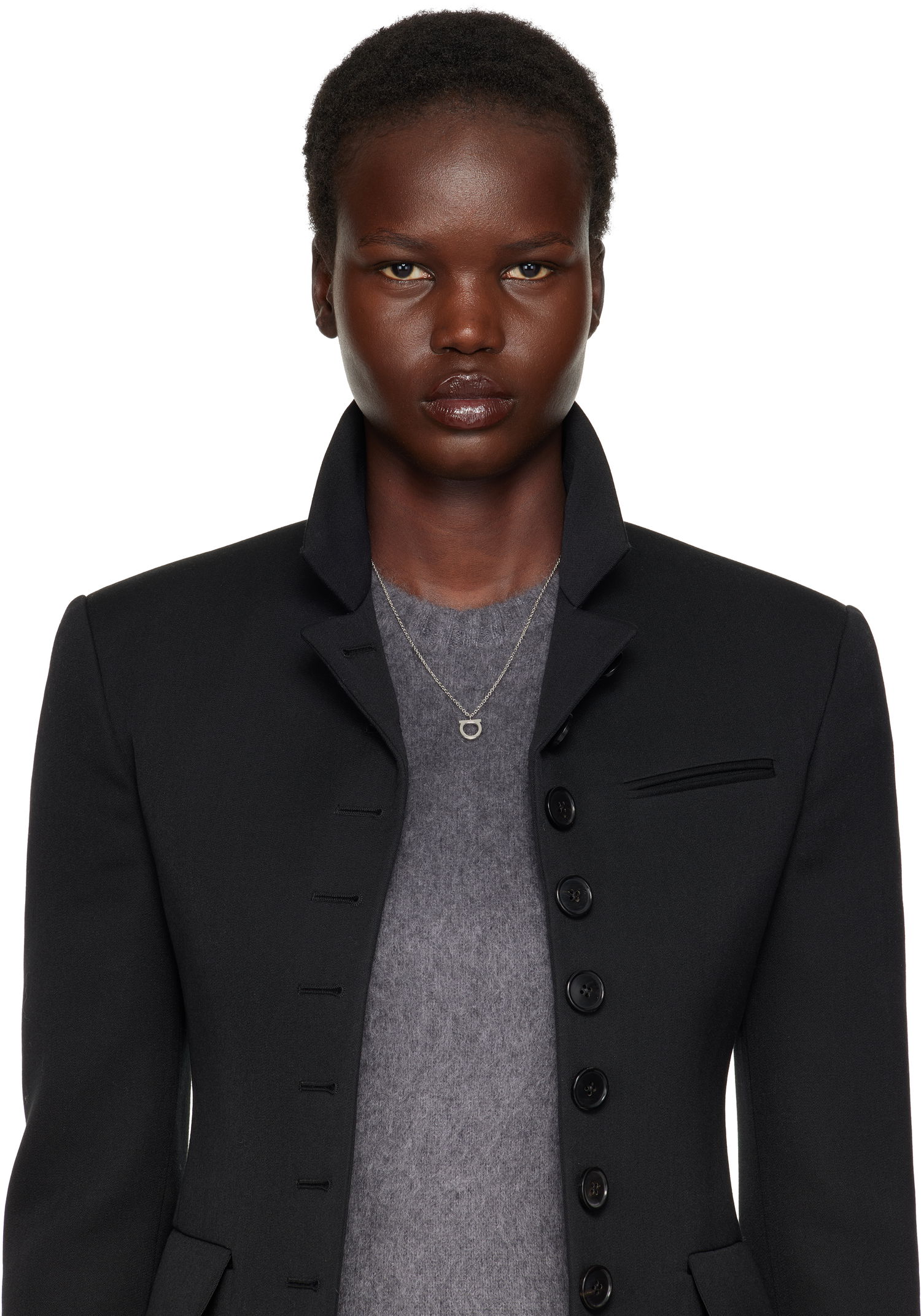 Колие FERRAGAMO Ferragamo Gancio Pendant Necklace Металик | 696659, 1
