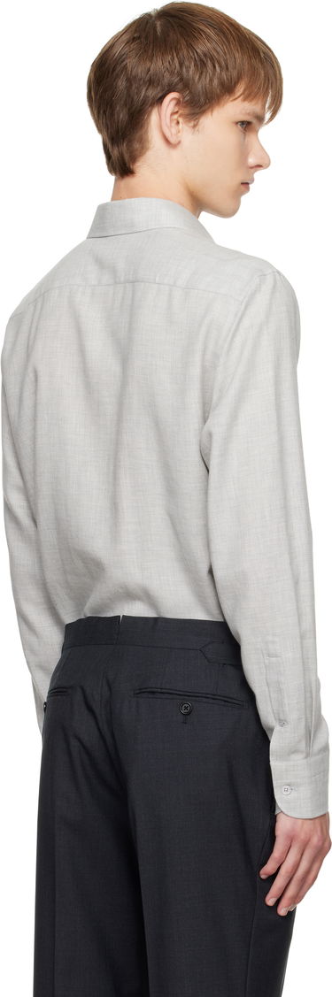 Риза Tom Ford TOM FORD Cashmere Melange Fluid Fit Shirt Сиво | HRN001-FMC247, 2