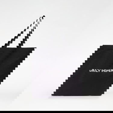 Голяма пазарска чанта DAILY PAPER Logo Tote Bag Черно | 2123078, 4