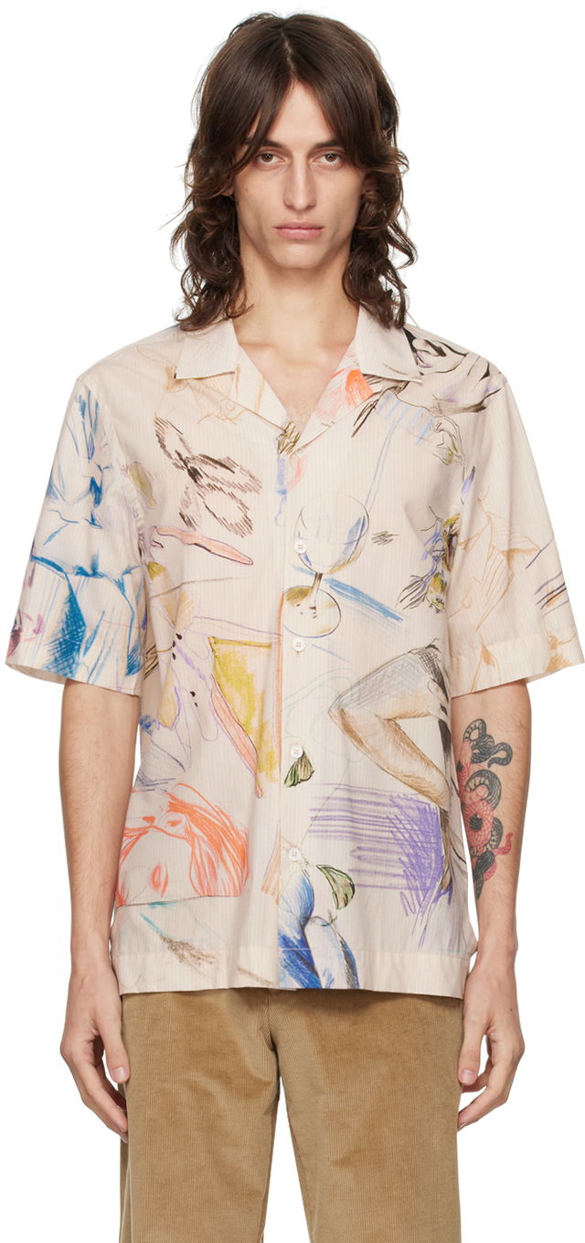 Paul Smith Printed Short Sleeve Shirt