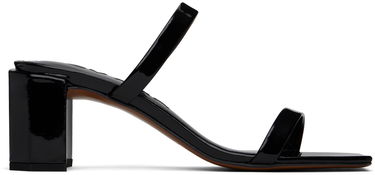 Кецове и обувки BY FAR Tanya Patent Leather Heeled Sandals Черно | 19PFTNYSBLP, 0