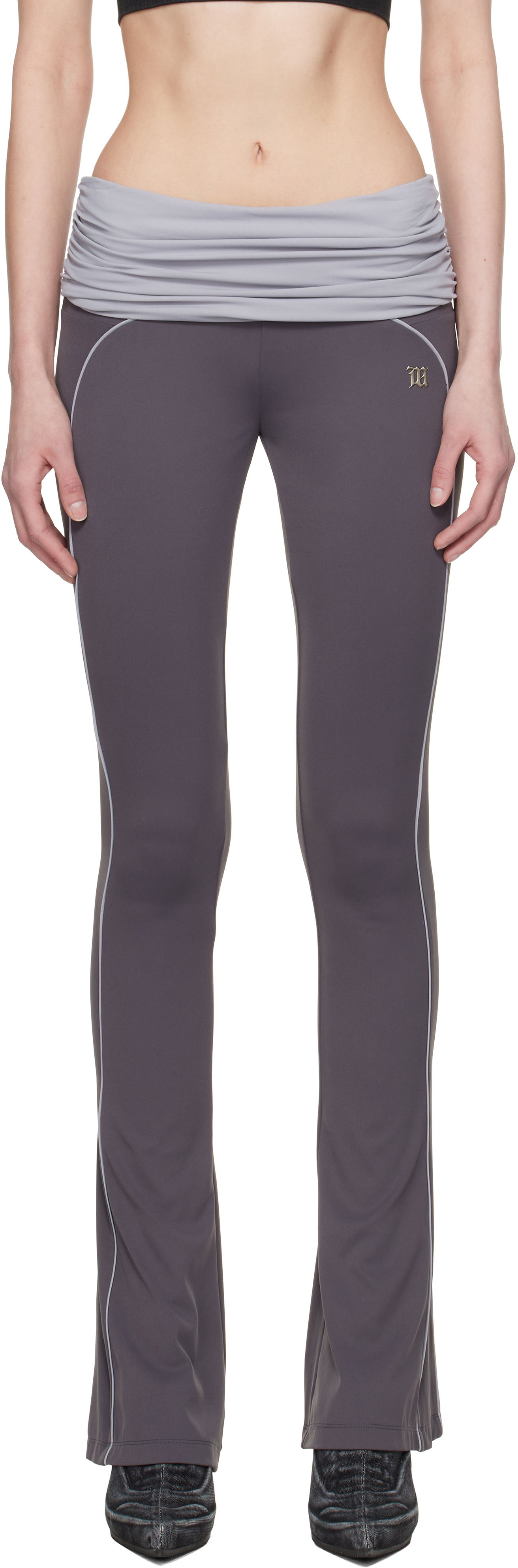 Клинове MISBHV MISBHV Flared Wrapped Sport Pants Сиво | 250W309, 0
