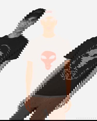 Тениска Pleasures Alien T-Shirt Черно | P22W057 BLACK, 0