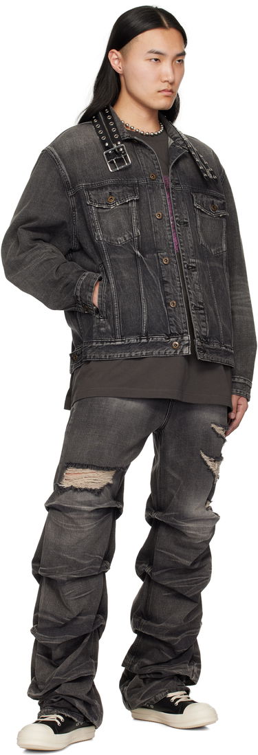 Яке We11done We11done Belted Collar Denim Jacket Черно | WD-DJ0-25-315-U-BK, 3