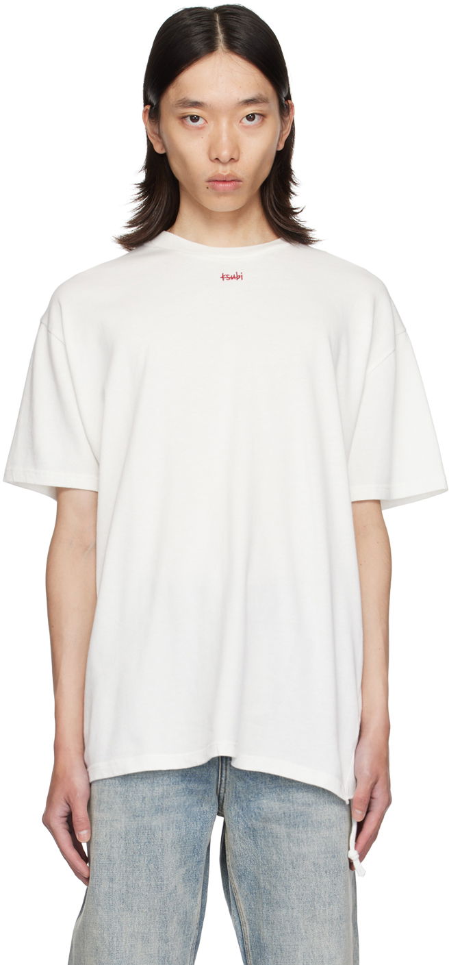 Тениска Ksubi White Stitch Up Biggie T-Shirt Бяло | MPF24TE023