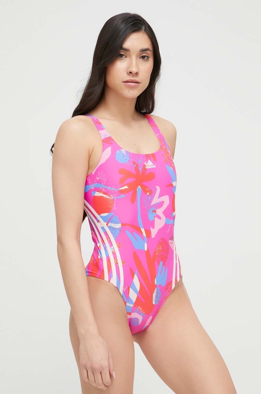 Бански adidas Performance Floral Swimsuit Розово | IB5995, 0