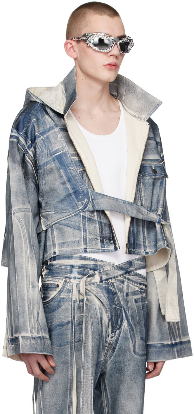 Яке Ottolinger Ottolinger Exclusive Cropped Denim Jacket Синьо | 1701908E, 1