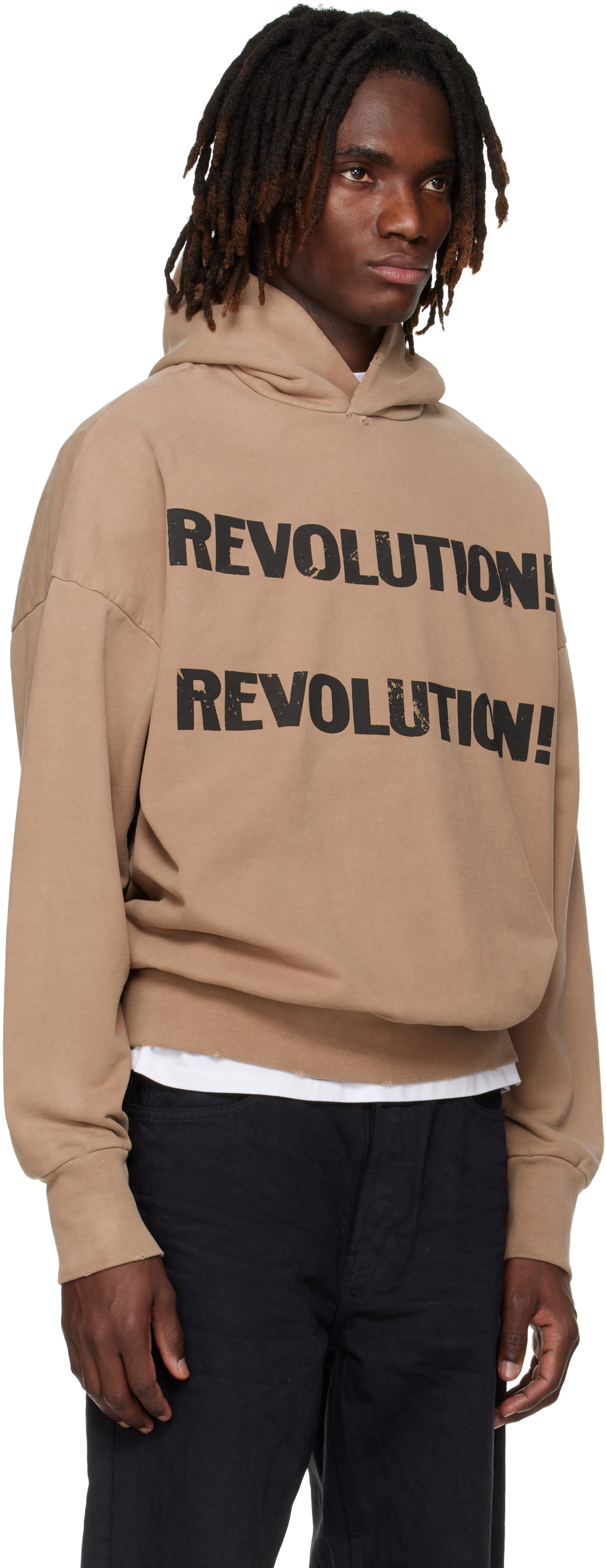 Суитчър Fear of God Heavyweight Long Sleeve 'Revolution' Hoodie Бежово | FG25FW12-12112BHF-288, 1