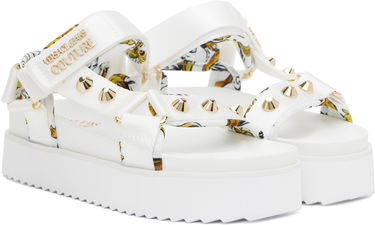 Кецове и обувки Versace Versace Jeans Couture Beach Sandals Бяло | E78VA3SM2_EZS187, 3