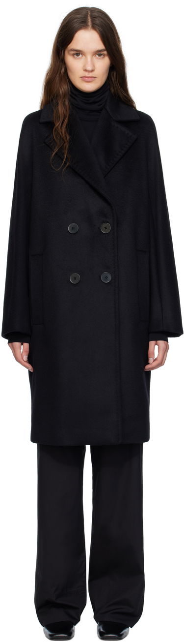 Палта Max Mara Max Mara Agenda Double-Breasted Coat Черно | 2526016081600, 0