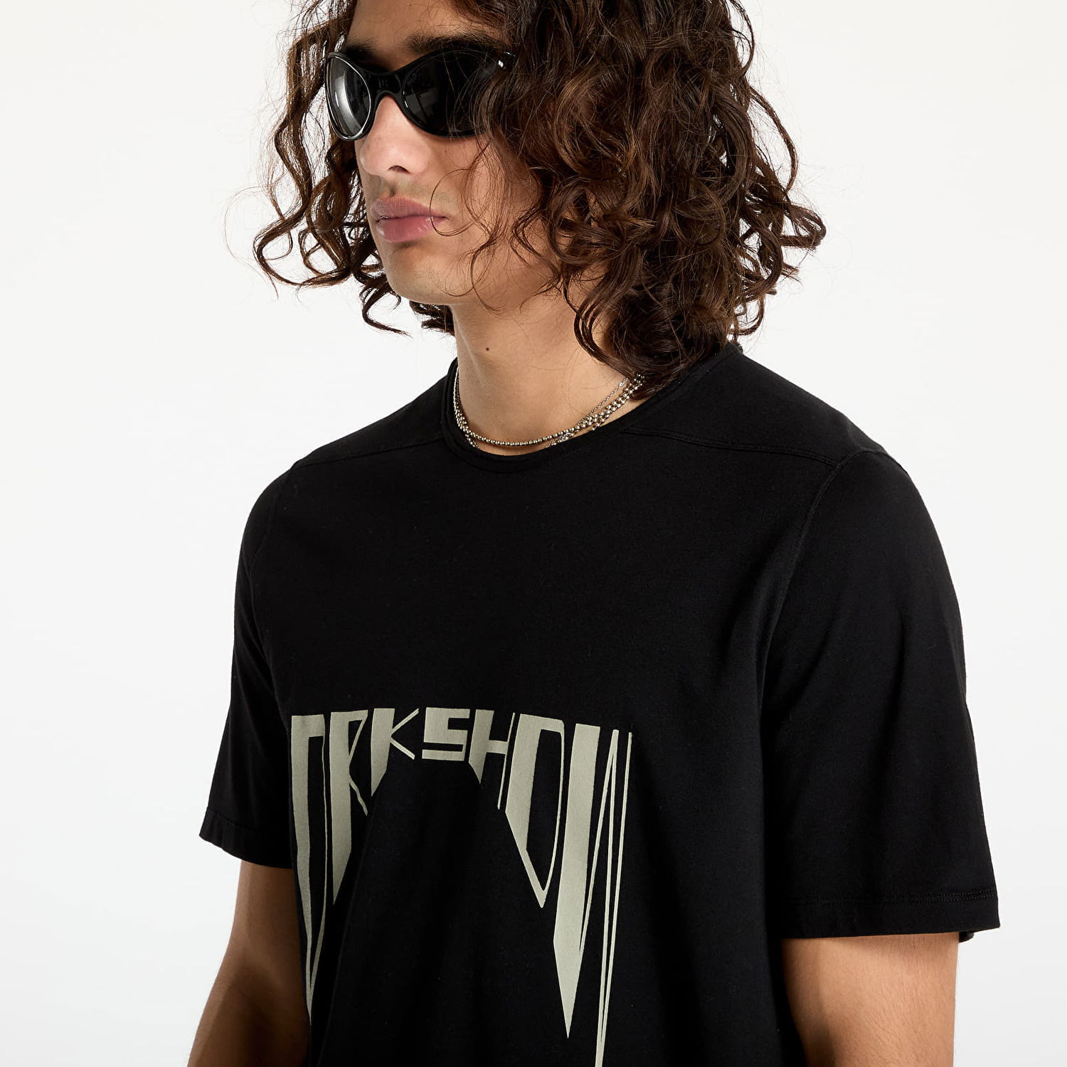 Тениска Rick Owens DRKSHDW Knit Level T-Shirt Black/ Pearl Черно | DU02D2250 RNEP4 0908, 1