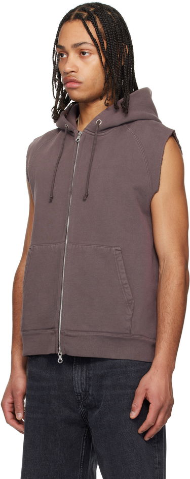 Суитчър OUR LEGACY Our Legacy Motor Sleeveless Zip-Up Hoodie Лилаво | M2256MF, 3