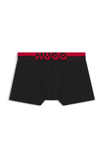 Боксерки BOSS Three-pack modal-blend trunks with logo waistbands Черно | 50545667, 0