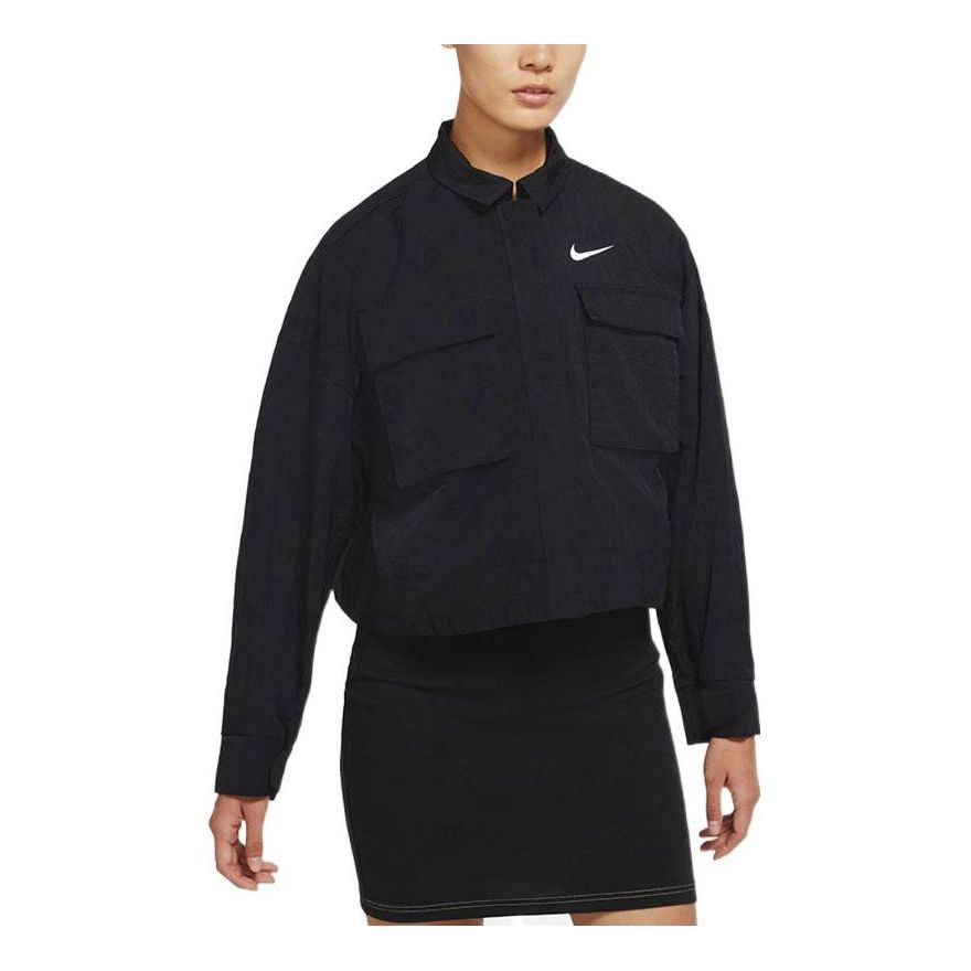 Яке бомбър Nike Big Pocket Short Jacket Черно | DM6244-010, 0
