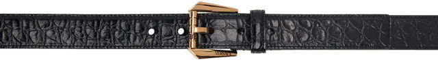 Versace Croc Effect Leather Belt