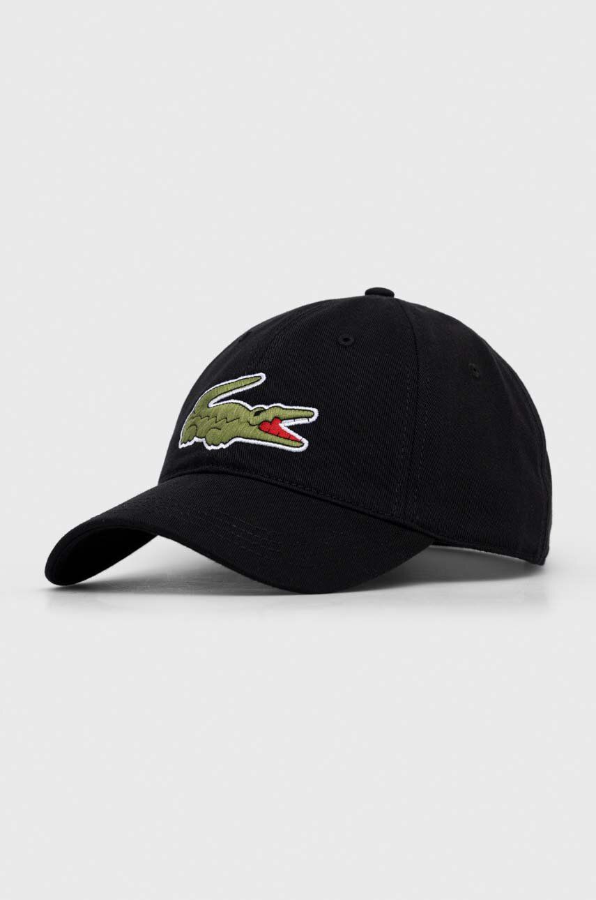 Шапка с козирка Lacoste Adjustable Organic Cotton Twill Cap Черно | RK9871, 0