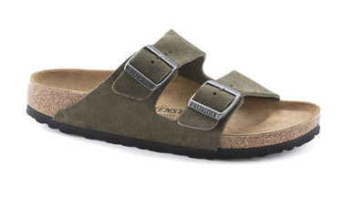 Кецове и обувки Birkenstock Arizona Suede Leather Regular Fit Зелено | 1025070, 1