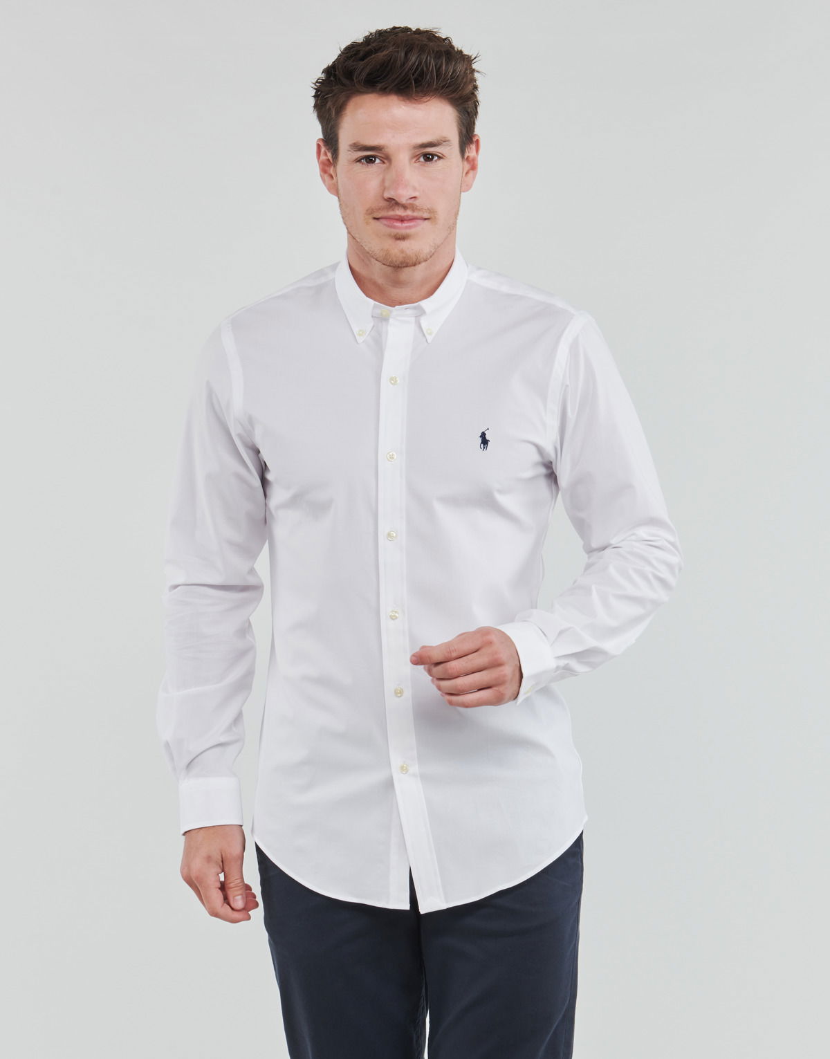 Риза Polo by Ralph Lauren Long sleeved Shirt Бяло | 710928254002=710832480002-NOS, 0