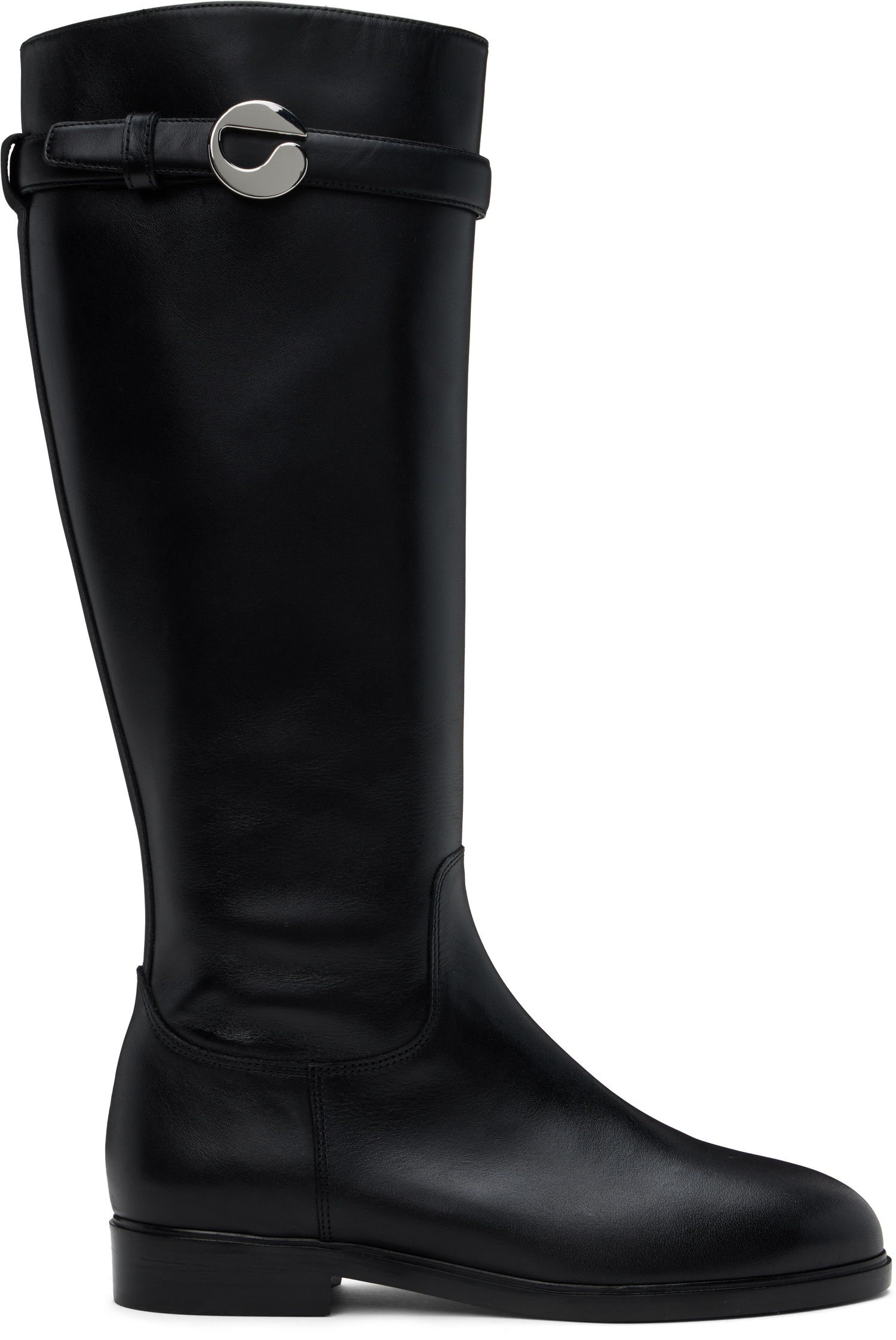 Кецове и обувки Coperni Cavalier Flat Tall Boots Черно | COPSH67857, 0