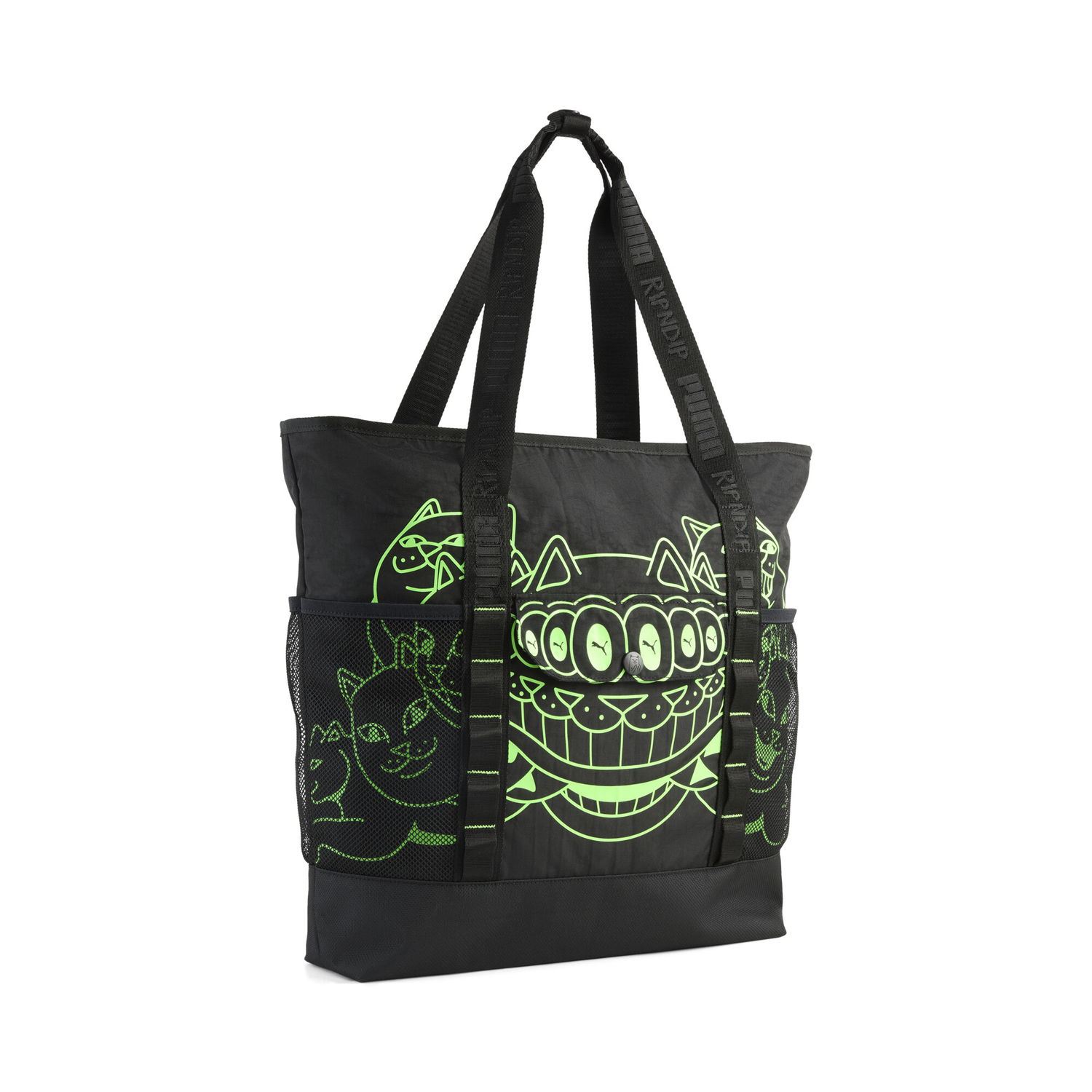 Голяма пазарска чанта Puma PUMA x RIPNDIP Graphic Tote Bag 20 L Черно | 091817_01, 0