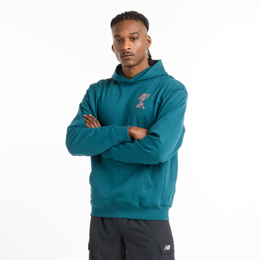 Суитчър New Balance Hoodie Athletics Higher Learning Зелено | NBMT51979DOE, 0