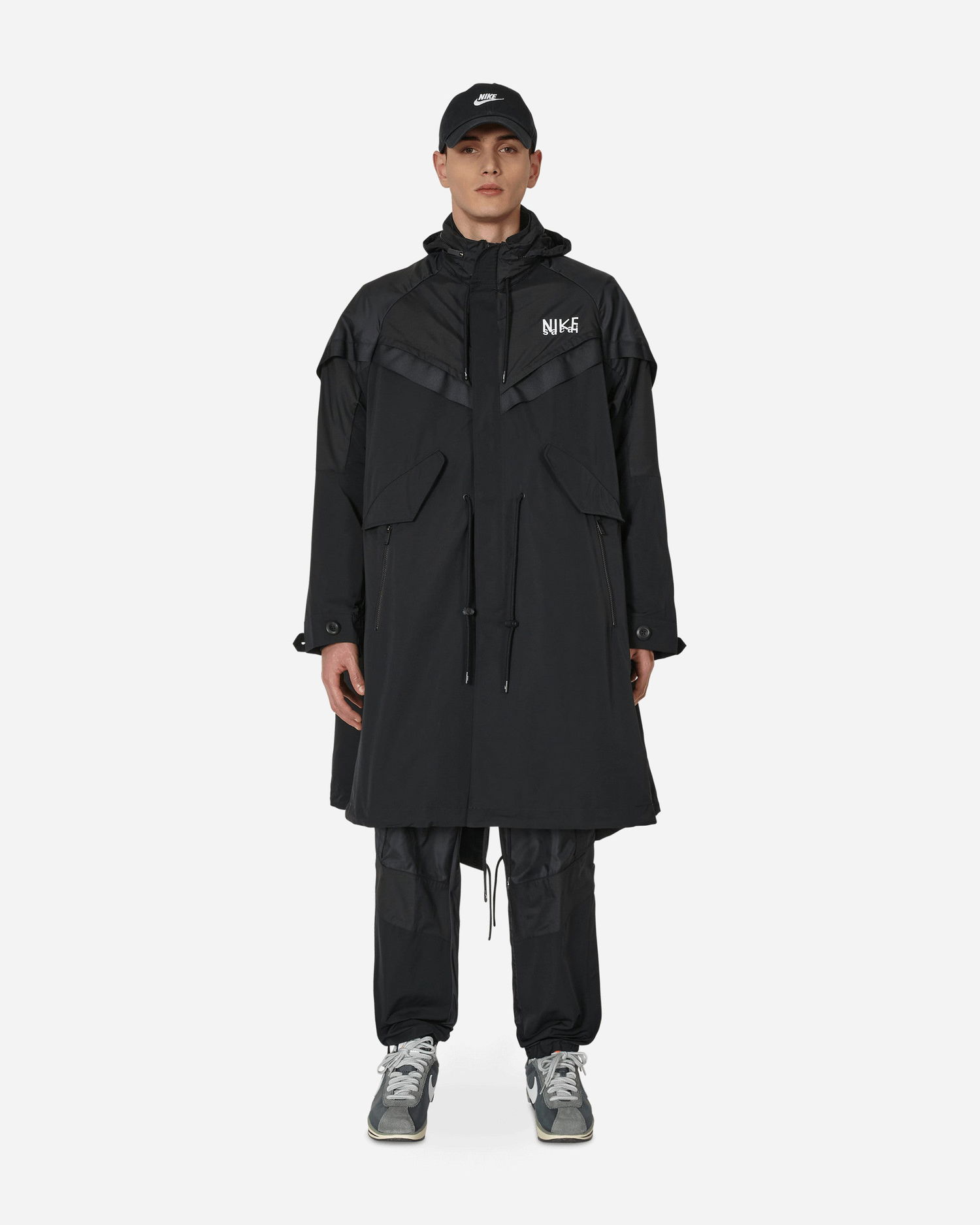 Тренчкот Nike Sacai x Trench Jacket Черно | DQ9027-010, 0