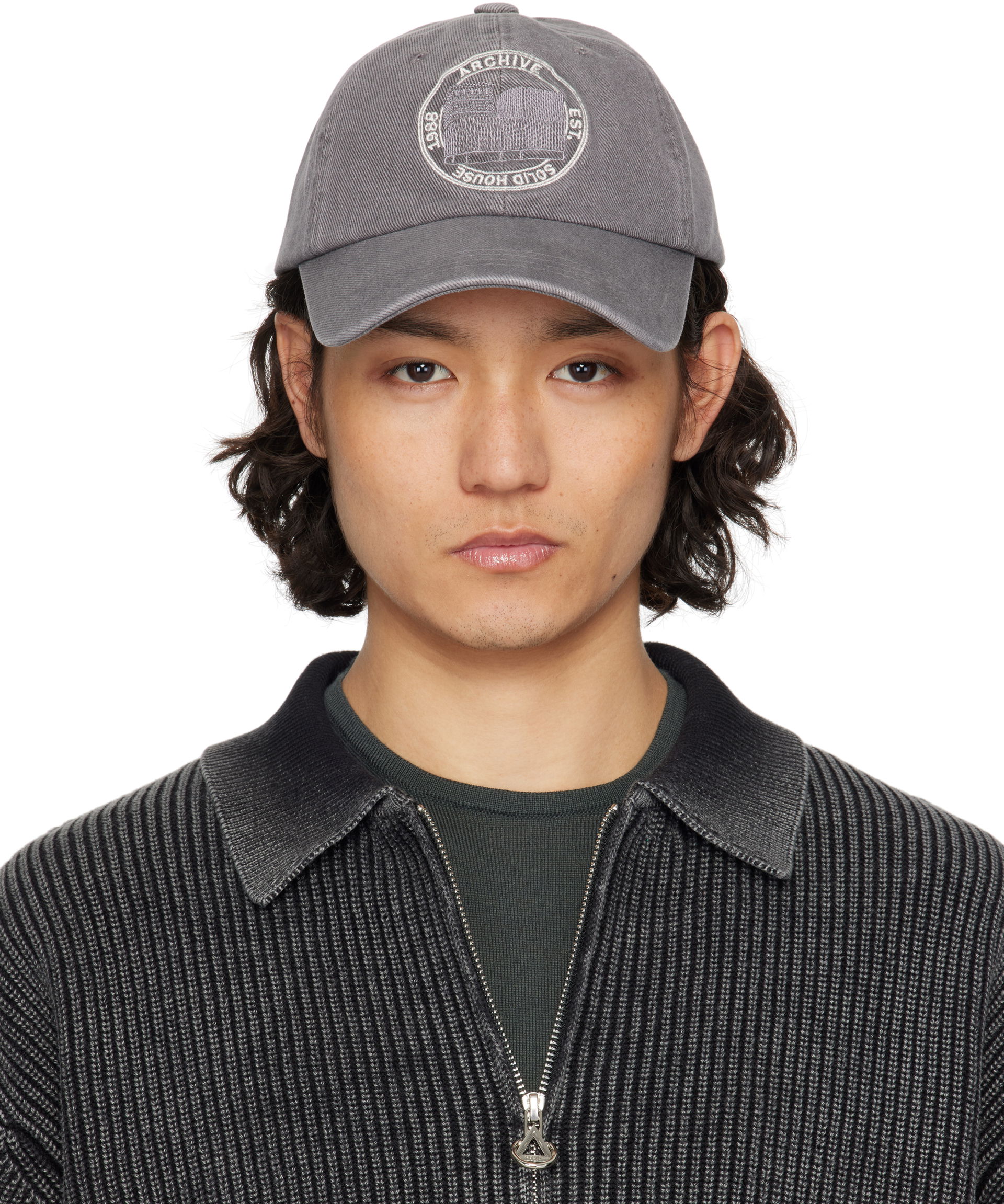 Solid Homme 'Solid House' Cotton Baseball Cap, 0