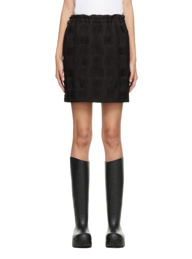 Пола Bottega Veneta Quilted Mini Skirt Черно | 711485 VKV50