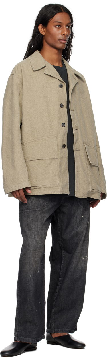 Яке Maison Margiela Maison Margiela Cotton Caban Jacket Бежово | S50AM0629 M35310, 3