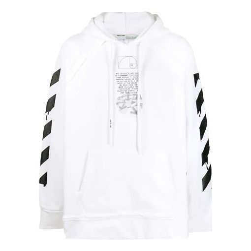 Суитчър Off-White Dripping Arrows Print Hoodie Бяло | OMBB057R20E300050110