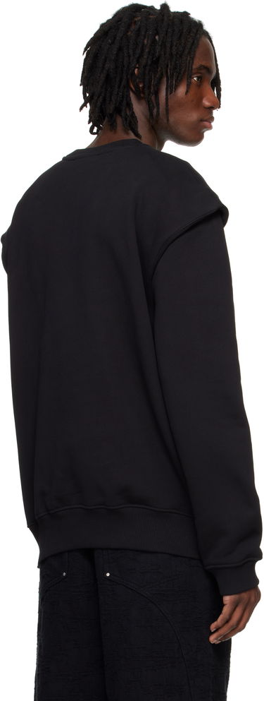 Суитчър HELIOT EMIL HELIOT EMIL Outline Logo Sweatshirt Черно | PRESS25_M_08_052_BLK01_CO, 2
