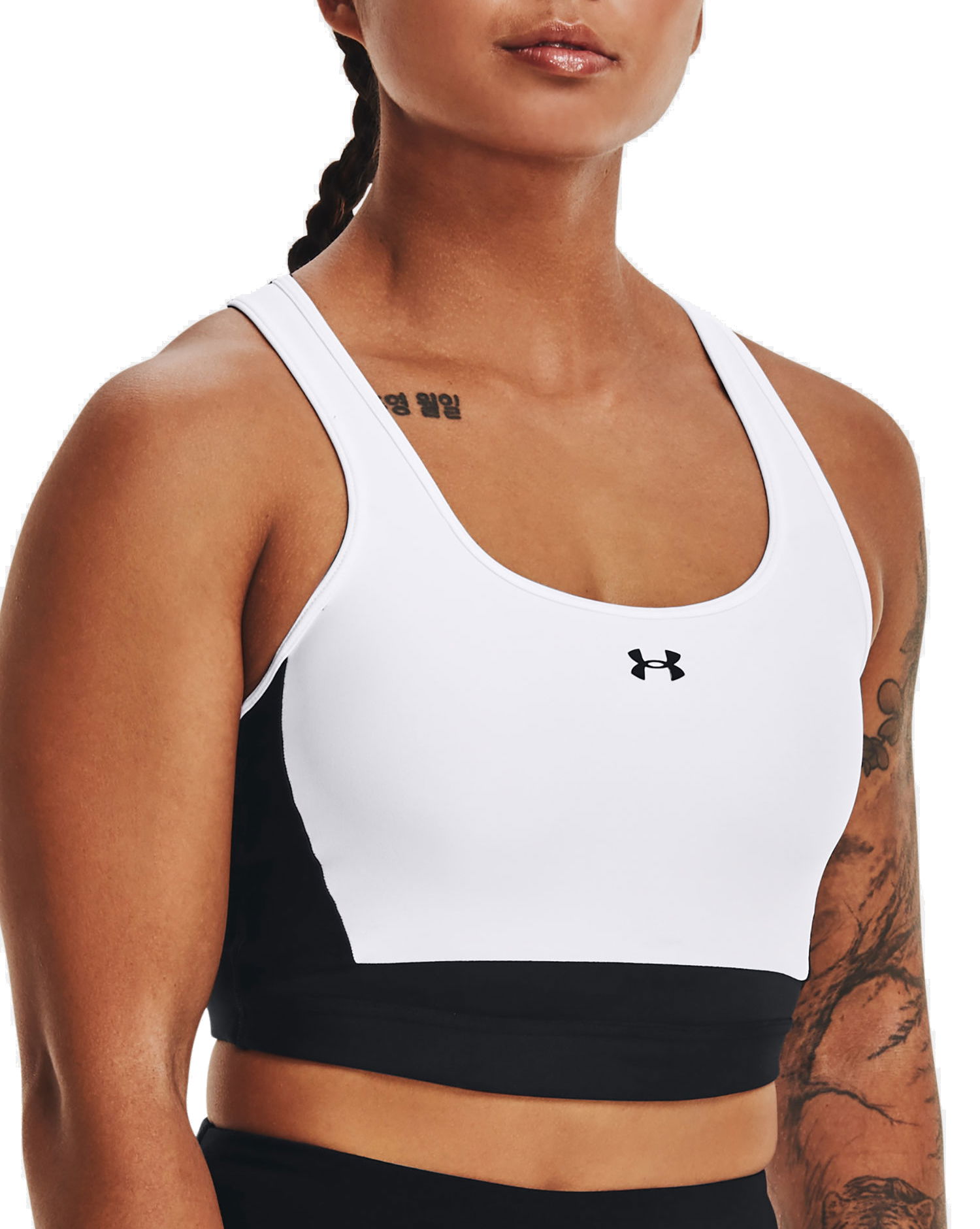 Сутиен Under Armour Crossback Longline Sports Bra Бяло | 1372798-001, 0