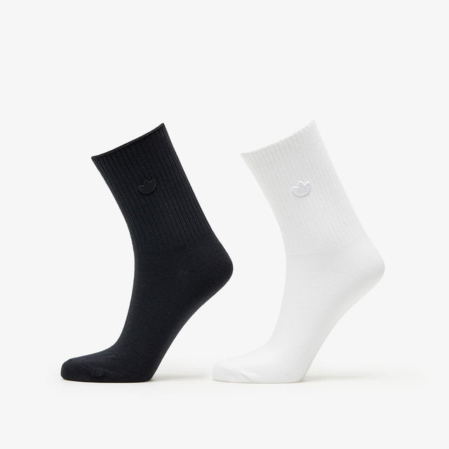 Premium Essentials Crew Sock 2-Pack White/ Black