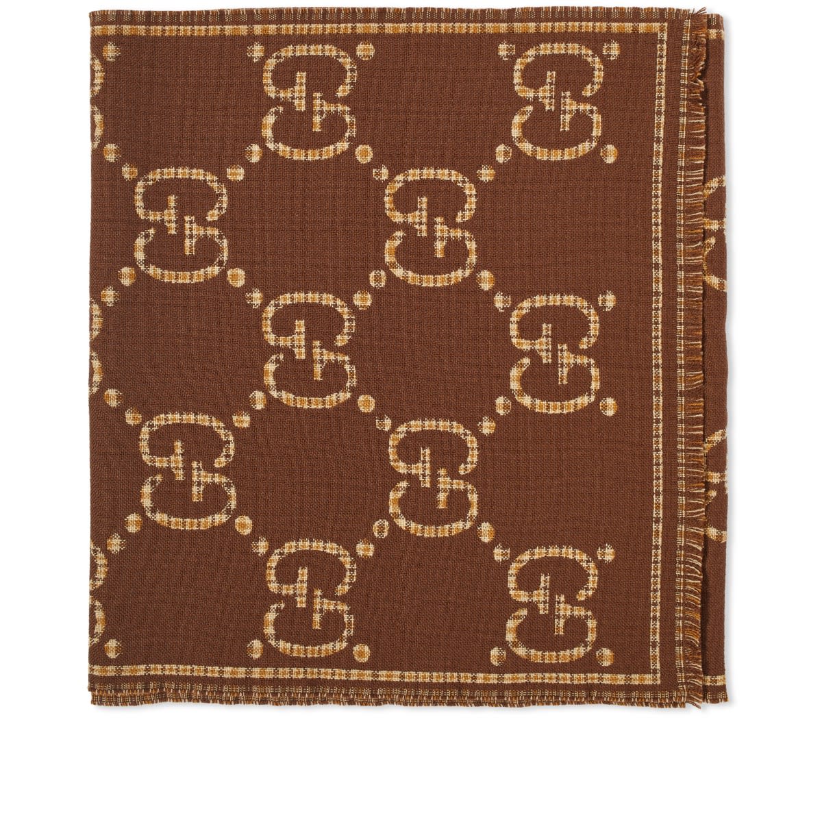 Шал Gucci Large GG Scarf Brown/Beige Кафяво | 660025-4G386-2579, 0