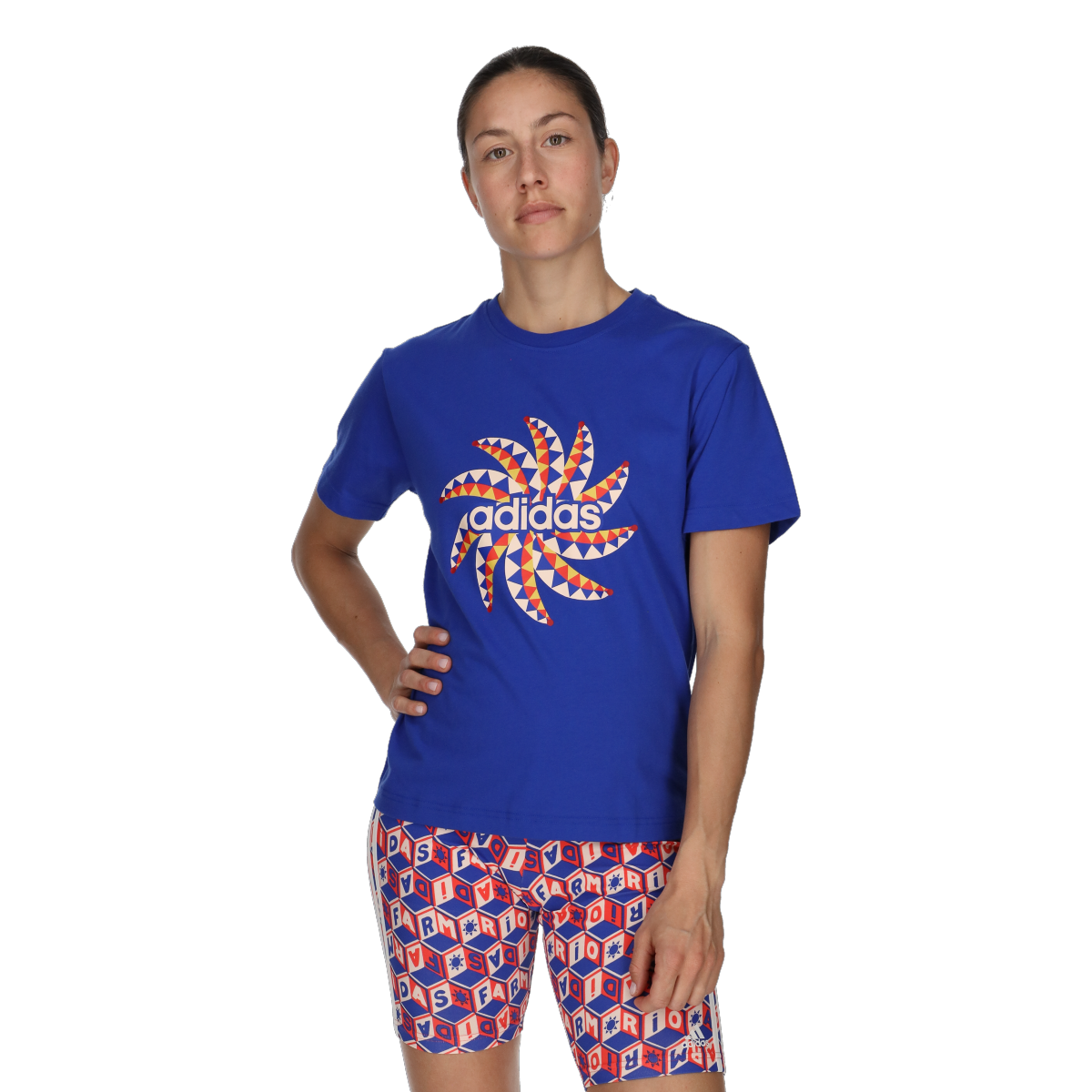 Тениска adidas Originals Farm Graphic T-Shirt Синьо | IQ4485, 0