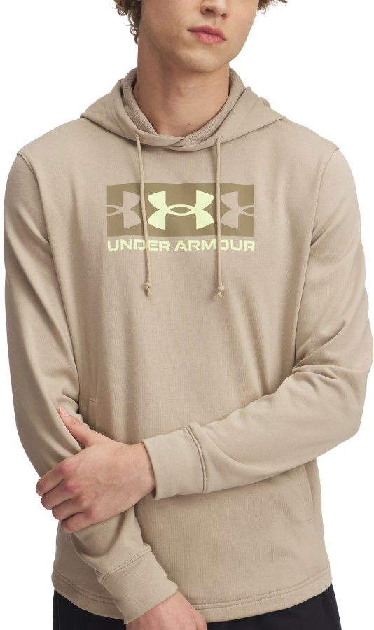 Суитчър Under Armour Rival Terry Logo Pullover Hoodie Бежово | 1390141-299