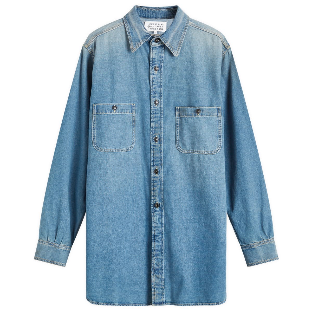Риза Maison Margiela Denim Work Shirt Синьо | S50DT0042-S30815-966, 0
