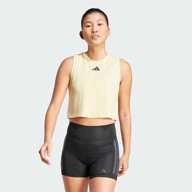 Power 3-Stripes Boxy Training Cropped Tank Top