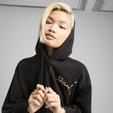 Суитчър Puma Leo Luxe Cropped Hoodie Черно | 632338_01, 4