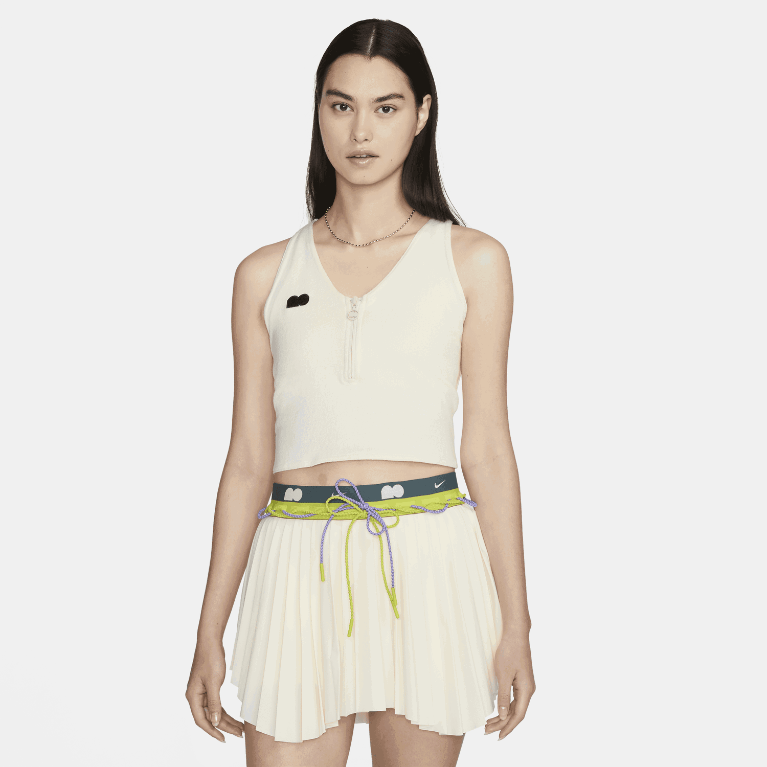 Съкратен топ Nike Naomi Osaka Crop Top Бяло | DX1812-113, 0