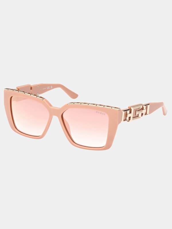 Слънчеви очила GUESS Square Sunglasses Розово | GU791555QQQ, 0